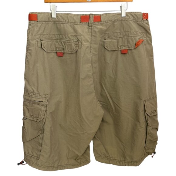 Abercrombie & Fitch Mens Paratrooper Cargo Shorts Tan XL Gorpcore Streetwear - Picture 2 of 7